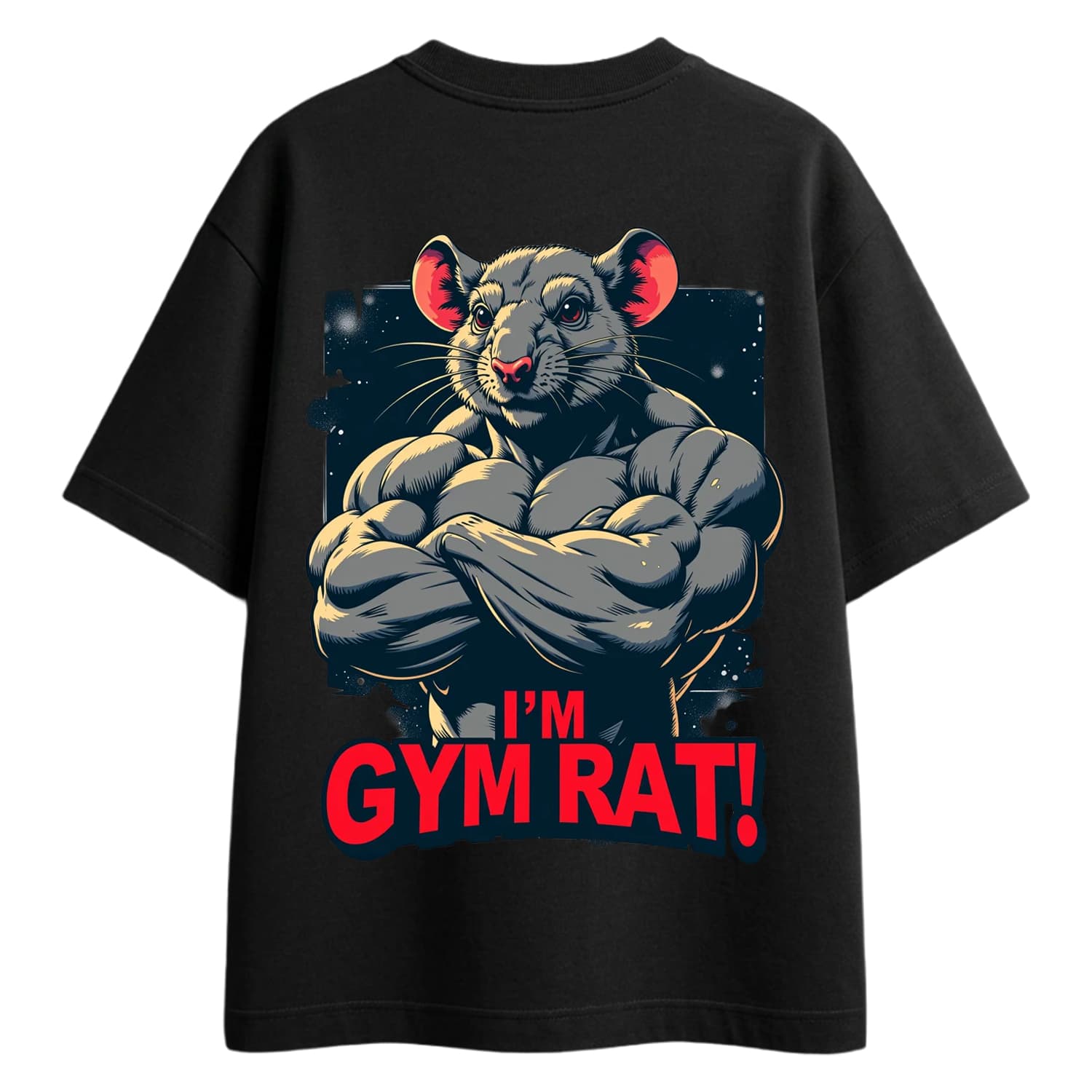 Gym rat printed tee