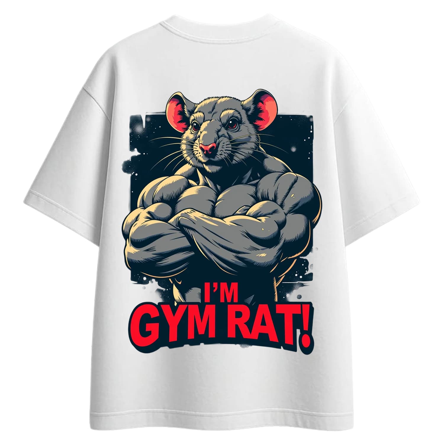 Gym rat printed tee